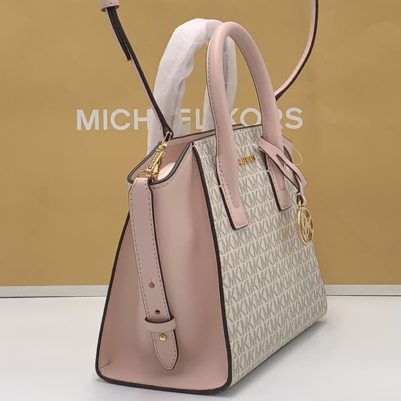 MICHAEL KORS
Avril Small Logo Top-Zip Satchel Powder Blush Multi signature color - Picture 5 of 16